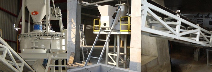Concrete block machines for the manufacture of concrete blocks