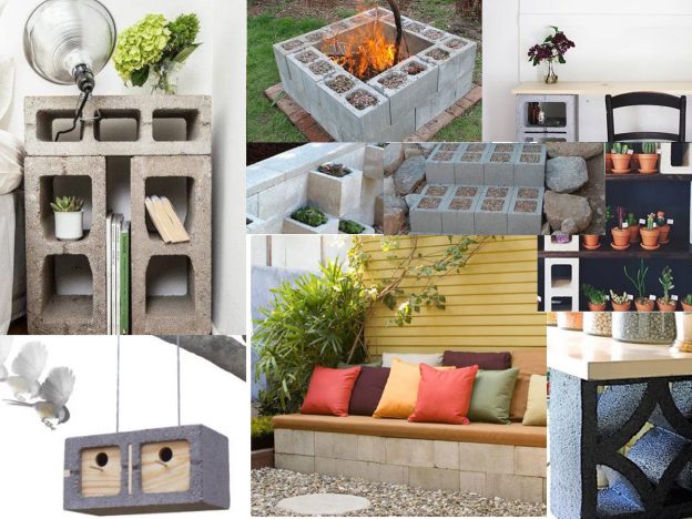 Great decorating ideas with concrete blocks