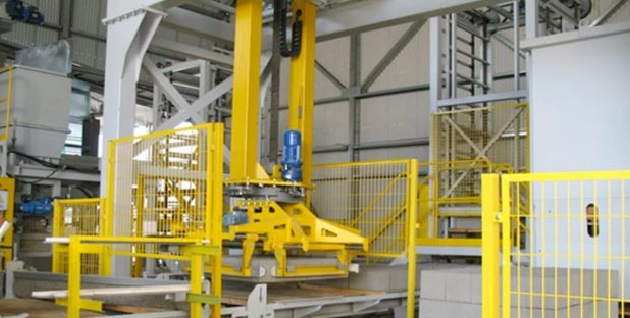 Concrete block machines at Poyatos